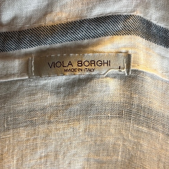 Viola Borghi Made in Italy Linen Button Down - Picture 5 of 6